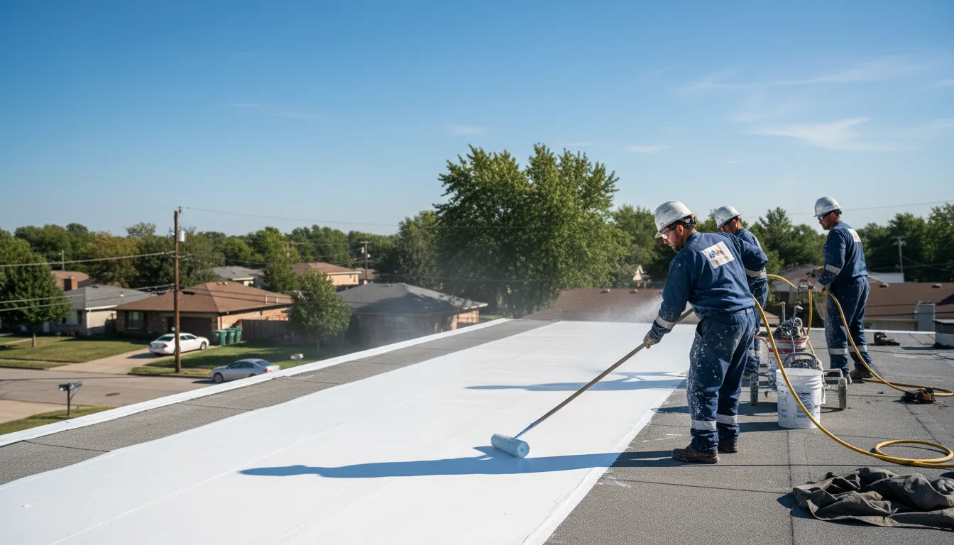 Commercial roof coating in Hale, MO near me